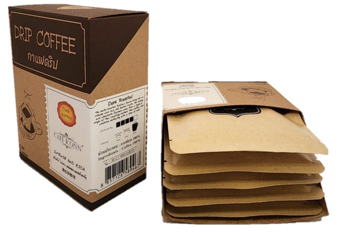 Drip Coffee CAFE R'ONN, Dark Roasted 100% ARABICA, 10g x 5 sachets (50g)/box