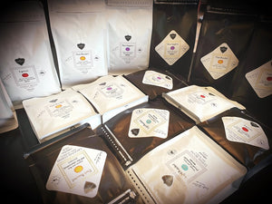 COFFEE BEANS CAFE R'ONN Light/Espresso/Dark/Black Roasted, 250g x 4bags