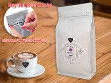 Load image into Gallery viewer, COFFEE BEANS 100% Arabica BLACK Roasted, Zip-Lock Bag 500g, Origin North Thailand