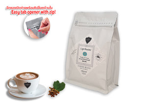 COFFEE BEANS CAFE R'ONN 100% Arabica LIGHT Roasted, Zip-Lock Bag 250g, Origin North Thailand